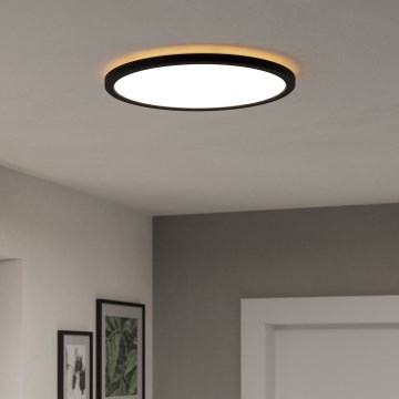 Eglo - LED Bathroom ceiling light LED/18,5W/230V 2700K/4000K/6500K d. 38,9 cm IP44 black
