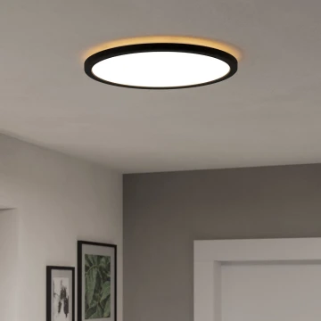 Eglo - LED Bathroom ceiling light LED/18,5W/230V 2700K/4000K/6500K d. 38,9 cm IP44 black