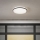 Eglo - LED Bathroom Ceiling Light LED/18W/230V 3000/4000/6500K IP54 Black