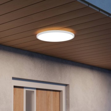 Eglo - LED Bathroom Ceiling Light LED/20.2W/230V Ø 39 cm IP54 Black