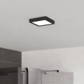 Eglo - LED Bathroom Ceiling Light LED/7W/230V 15x15 cm IP44 Black