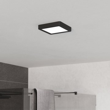 Eglo - LED Bathroom Ceiling Light LED/7W/230V 2700/4000/6500K 15x15 cm IP44 black