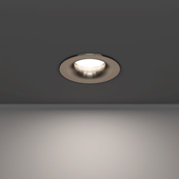 Eglo - LED Bathroom recessed ceiling light LED/4.9W/230V 2700/4000/6500K Ø 8.8 cm IP65 matte chrome