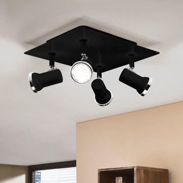 Eglo - LED Bathroom spotlight 4xGU10/3.3W/230V IP44