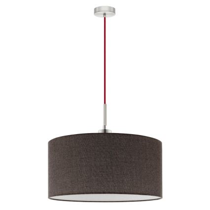 Eglo - LED Cable-hung pendant light TUNJA 1xE27/60W/230V brown