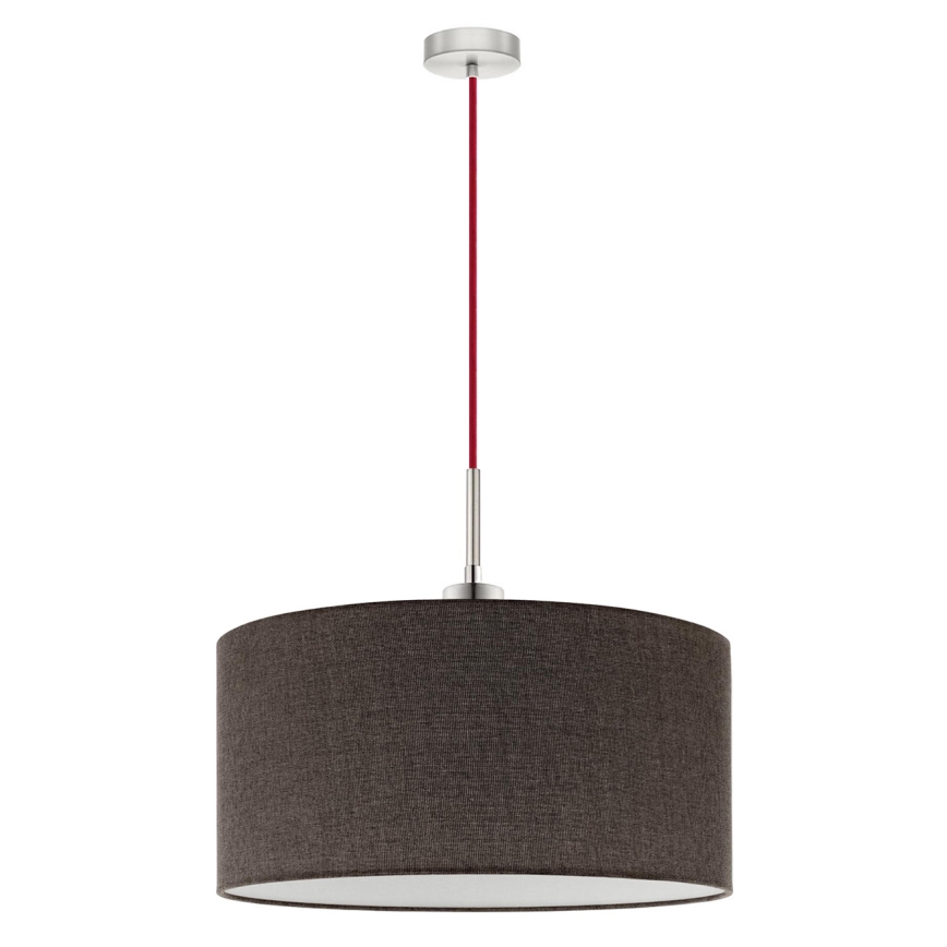 Eglo - LED Cable-hung pendant light TUNJA 1xE27/60W/230V brown