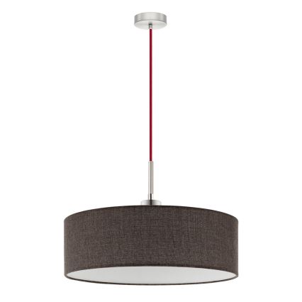 Eglo - LED  cable-hung pendant TUNJA 1xE27/60W/230V brown