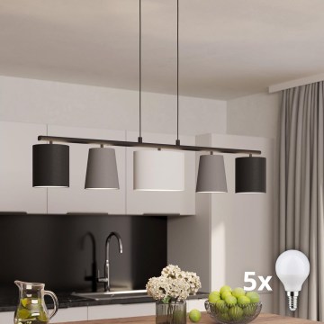 Eglo - LED Cable-Suspended Pendant 5xE14/25W/230V