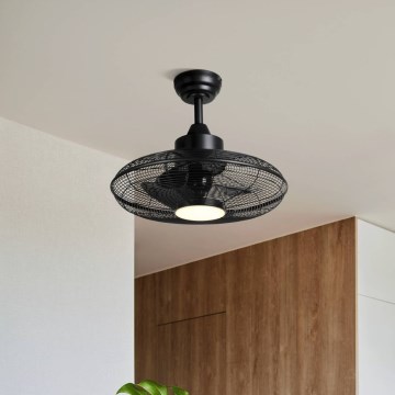 Eglo - LED Ceiling Fan LED/15W/230V, Ø 53 cm, Black + Remote Control