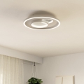 Eglo - LED Ceiling light 1xLED/14W/230V + 1xLED/8,5W d. 38 cm white