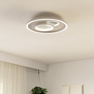 Eglo - LED Ceiling light 1xLED/14W/230V + 1xLED/8,5W d. 38 cm white