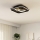 Eglo - LED Ceiling light 1xLED/16,2W/230V + 1xLED/9,2W 38x38 cm black/gold