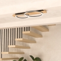 Eglo - LED Ceiling light 2xLED/12W/230V 3000K beige/black