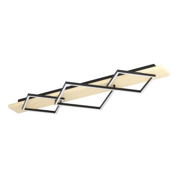 Eglo - LED Ceiling Light 2xLED/13W/230V + LED/16W black/beige