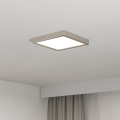 Eglo - LED Ceiling Light LED/10,5W/230V 2700/4000/6500K 22x22 cm matte chrome