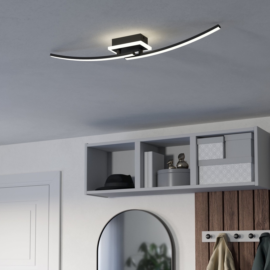 Eglo - LED Ceiling light LED/12W/230V 4000K black