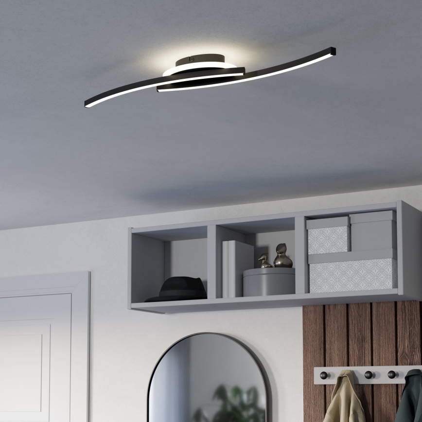 Eglo - LED Ceiling light LED/12W/230V 4000K black