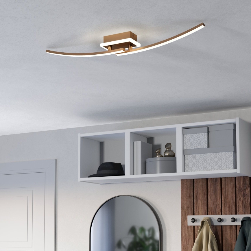 Eglo - LED Ceiling light LED/12W/230V 4000K copper