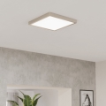 Eglo - LED Ceiling light LED/13W/230V 2700/4000/6500K 29x29 cm matte chrome