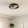 Eglo - LED ceiling light LED/14W/230V + LED/8.5W Ø 38 cm black/gold