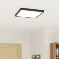 Eglo - LED Ceiling Light LED/17.5W/230V 2700/4000/6500K 39x39 cm Black