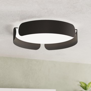 Eglo - LED Ceiling Light LED/20W/230V Ø 37 cm Black