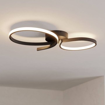 Eglo - LED Ceiling light LED/21W/230V 3000K black