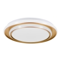 Eglo - LED Ceiling Light LED/24W/230V 2700/4000/6500K dia. 40 cm Gold