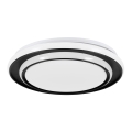 Eglo - LED Ceiling Light LED/24W/230V Selectable CCT 2700/4000/6500K Ø 40 cm Black