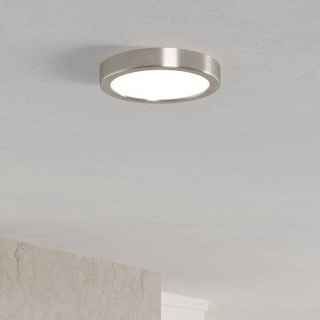 Eglo - LED Ceiling Light LED/7.5W/230V 2700/4000/6500K Ø 16.6 cm Matte Chrome
