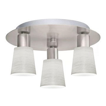 Eglo - LED Ceiling light MY CHOICE 3xE14/4W/230V matte chrome/creamy