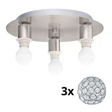 Eglo - LED Ceiling light MY CHOICE 3xE14/4W/230V matte chrome