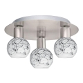 Eglo - LED Ceiling light MY CHOICE 3xE14/4W/230V matte chrome/white/black