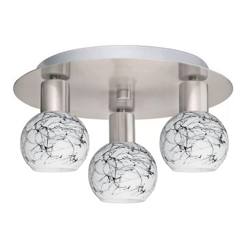 Eglo - LED Ceiling light MY CHOICE 3xE14/4W/230V matte chrome/white/black
