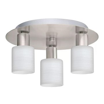 Eglo - LED Ceiling light MY CHOICE 3xE14/4W/230V matte chrome/white