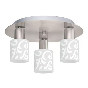 Eglo - LED Ceiling light MY CHOICE 3xE14/4W/230V matte chrome/white