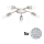 Eglo - LED Ceiling light MY CHOICE 5xE14/4W/230V  matte chrome