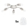 Eglo - LED Ceiling light MY CHOICE 5xE14/4W/230V  matte chrome/white