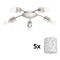 Eglo - LED Ceiling light MY CHOICE 5xE14/4W/230V  matte chrome/white