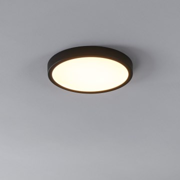 Eglo - LED ceiling light with motion sensor LED/20.5W/230V 3000K black Ø 28.5 cm