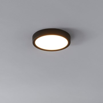 Eglo - LED Ceiling light with sensor LED/17W/230V 3000K black