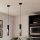 Eglo - LED Chandelier on a string 1xGU10/4,5W/230V 3000K black/brown