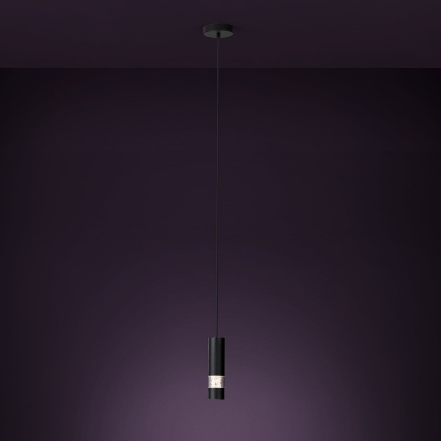 Eglo - LED Chandelier on a string 1xGU10/4,6W/230V black