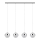 Eglo - LED Chandelier on a string 4xG9/3W/230V