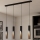Eglo - LED Chandelier on a string 4xGU10/4,5W/230V 3000K black/brown