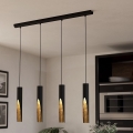 Eglo - LED Chandelier on a string 4xGU10/4,5W/230V black/gold