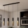 Eglo - LED Chandelier on a string 4xGU10/4,5W/230V black/gold
