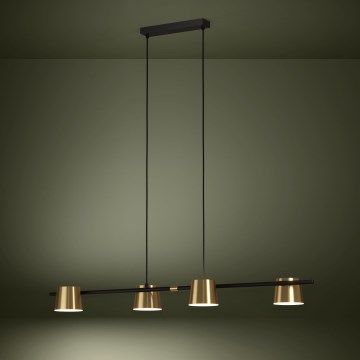 Eglo - LED Chandelier on a string 4xGU10/4,6W/230V 3000K gold