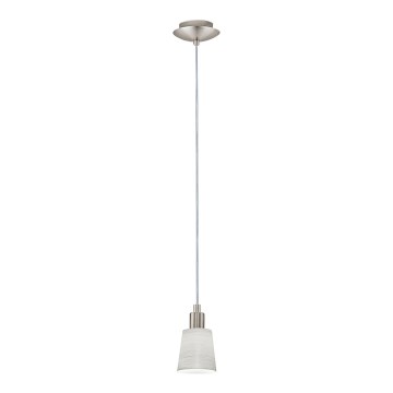 Eglo - LED Chandelier on a string MY CHOICE 1xE14/4W/230V  matte chrome/creamy