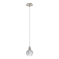 Eglo - LED Chandelier on a string MY CHOICE 1xE14/4W/230V matte chrome/white/black